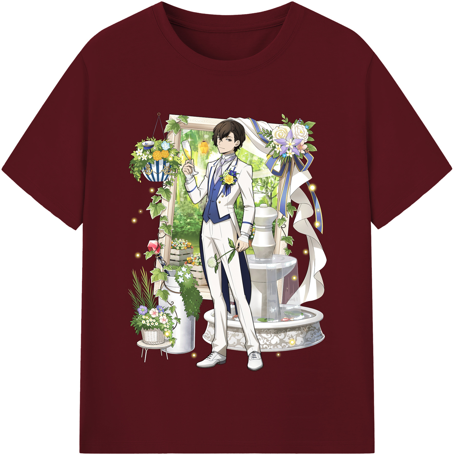 （画像用） 文豪ストレイドッグス Bungo Stray Dogs 綿100％半袖Tシャツ（フロントプリント）